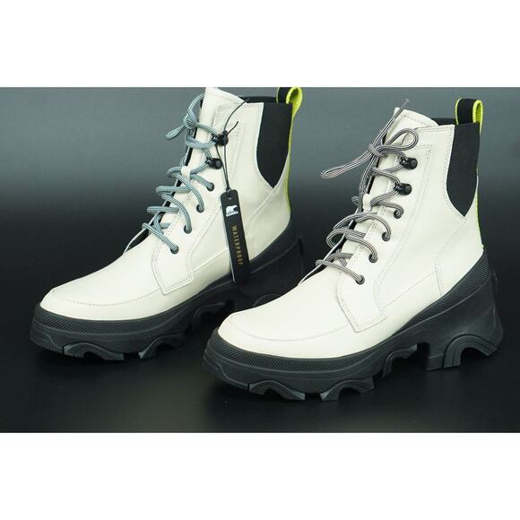 Sorel Brex Lace-up Waterproof Snow Boot size 8 Chalk Ankle Hiking Platform - Picture 10 of 10